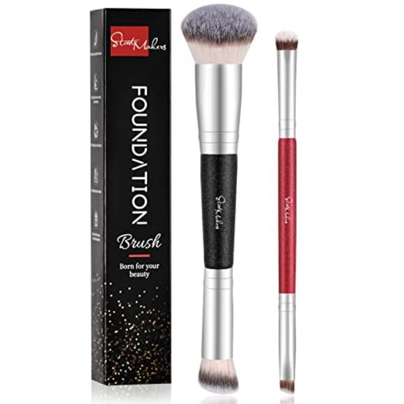 Accessories - 2-in-1 Concealer Brush Face Eyebrow Eyeshadow Brush‎
